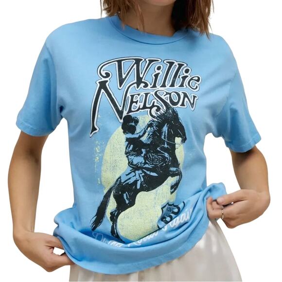 DAYDREAMER Willie Nelson Route 66 One-Size Tee, Size S New without Tag MSRP $88 - Picture 3 of 9